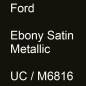 Preview: Ford, Ebony Satin Metallic, UC / M6816.